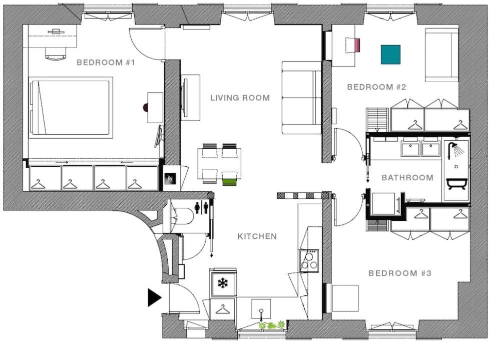 Appartement 4 Pieces Familial, Lumineux & Design *